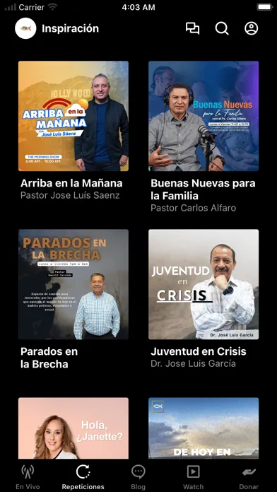 Tangkapan skrin Radio Inspiracion AM