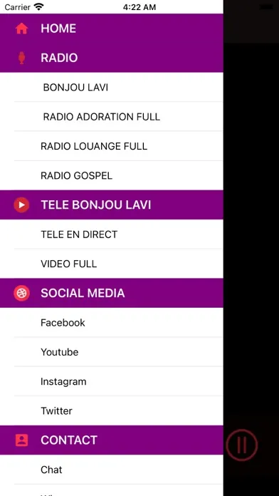 Captures d'écran de Radio Tele Bonjou Lavi