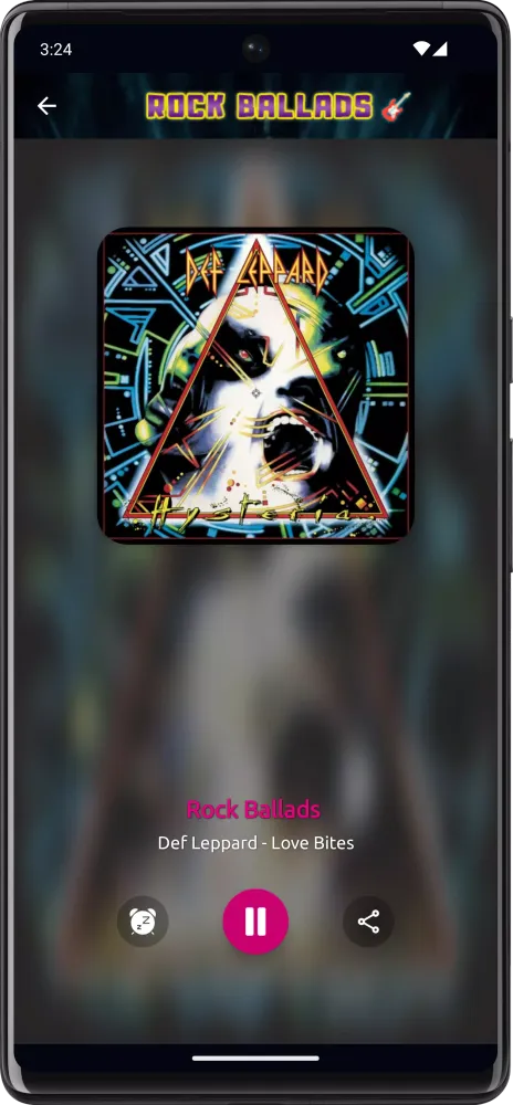 Rock Ballads Radio Screenshots