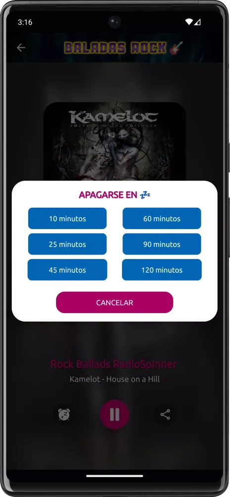 Rock Ballads Radio Screenshots