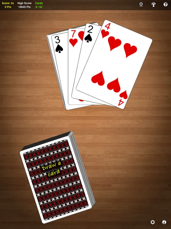 One Handed Solitaire iPad 스크린샷