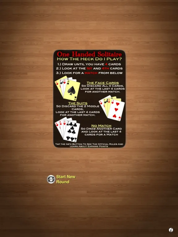 One Handed Solitaire iPad 스크린샷
