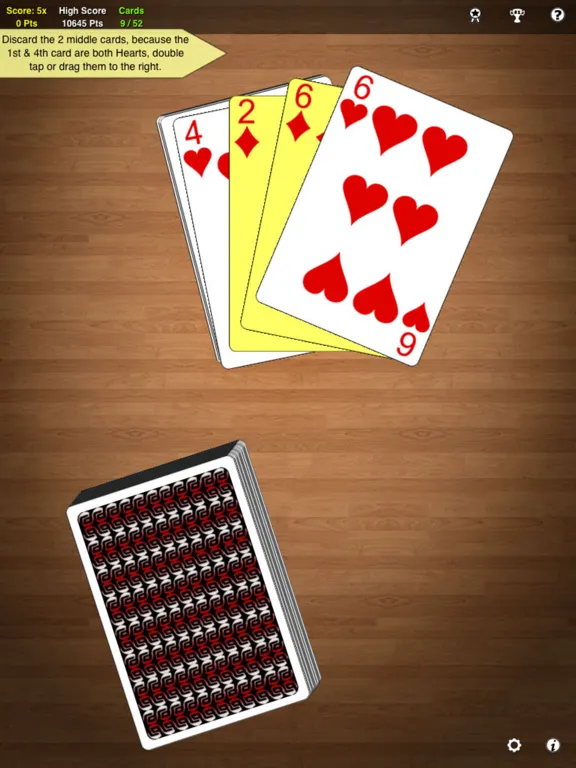 One Handed Solitaire iPad 스크린샷
