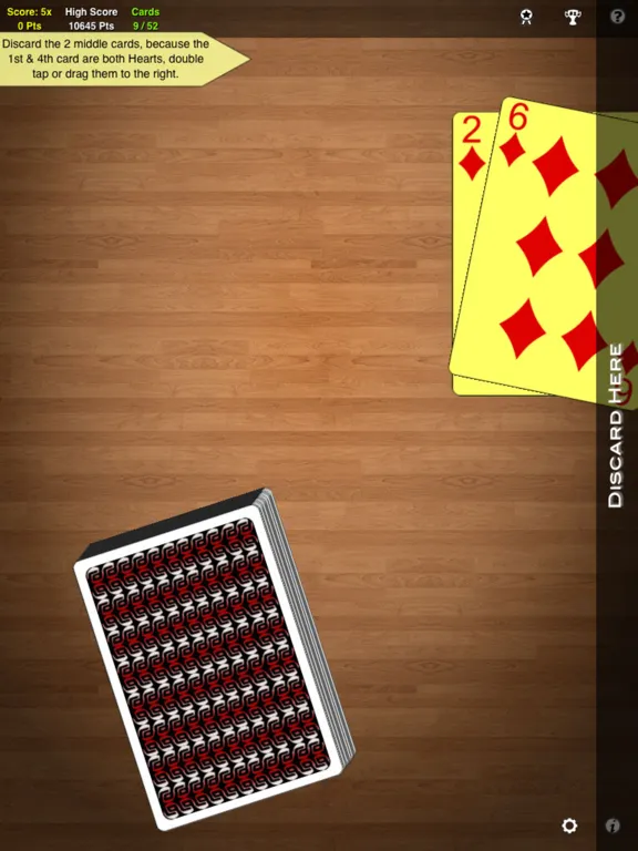 One Handed Solitaire iPad 스크린샷