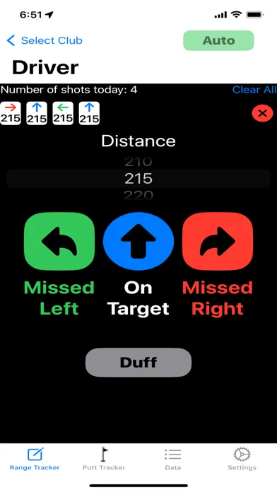 Driving Range Tracker سکرین شاٹس