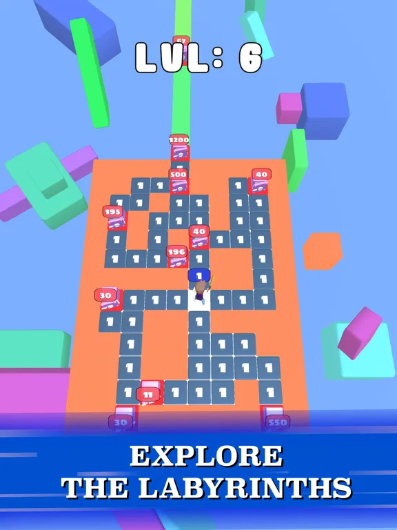 Tangkapan layar Stacky Maze: Puzzle Runner iPad