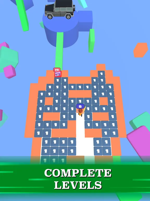 Tangkapan layar Stacky Maze: Puzzle Runner iPad