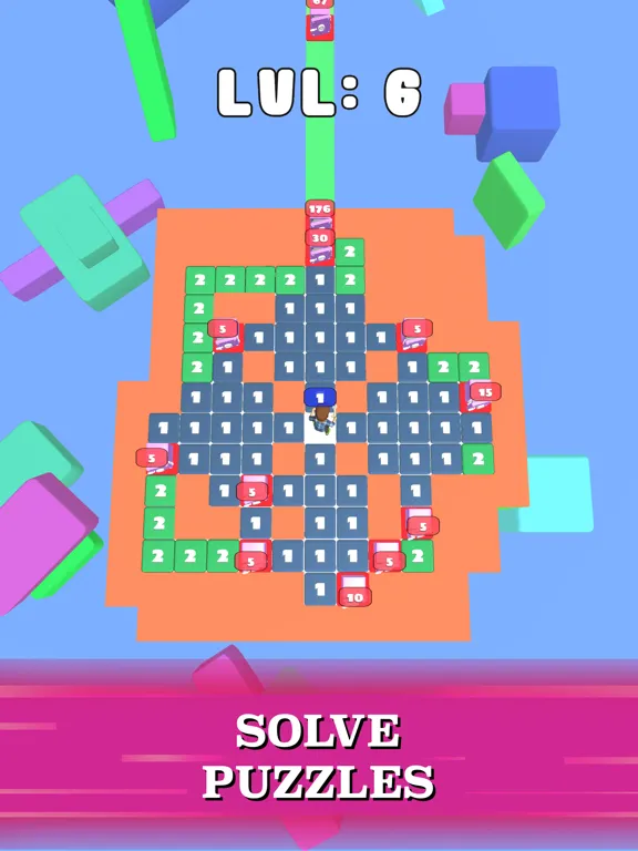 Tangkapan layar Stacky Maze: Puzzle Runner iPad