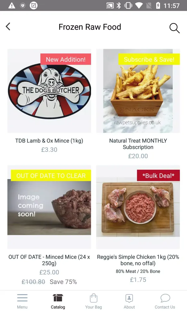 Raw Pet Supplies Ekran Görüntüleri