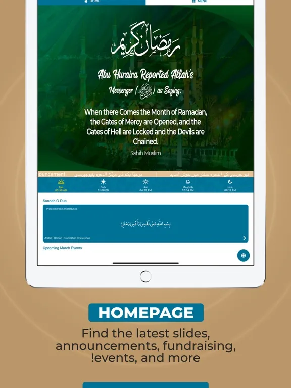 Ad Dawah Center Of New Jersey iPad  Screenshots