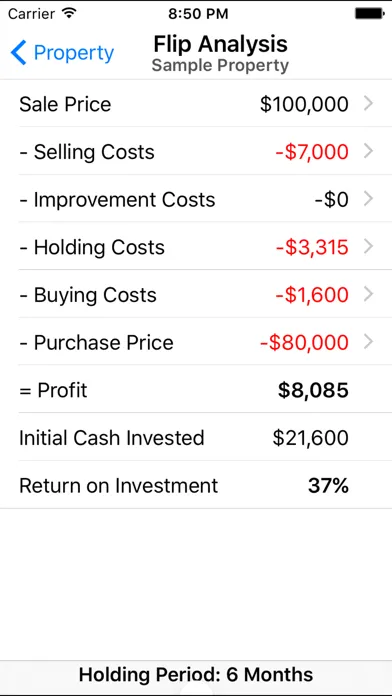 Property Fixer - Real Estate Investment Calculator سکرین شاٹس