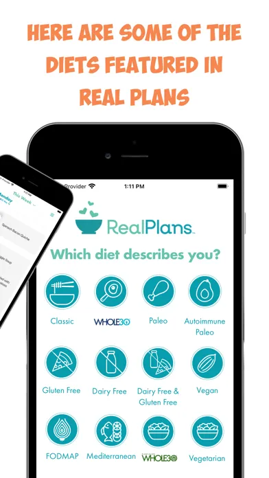 Capturas de pantalla de Real Plans - Meal Planner