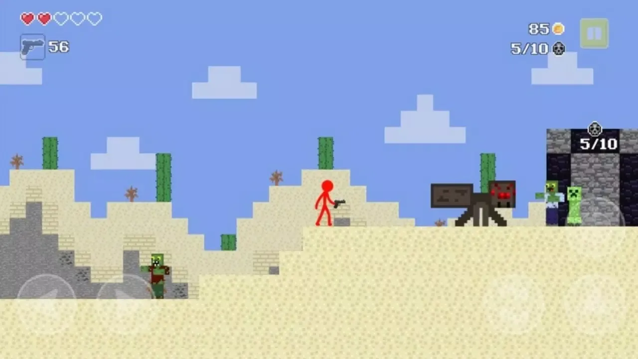 Capturas de pantalla de Red stick vs zombie