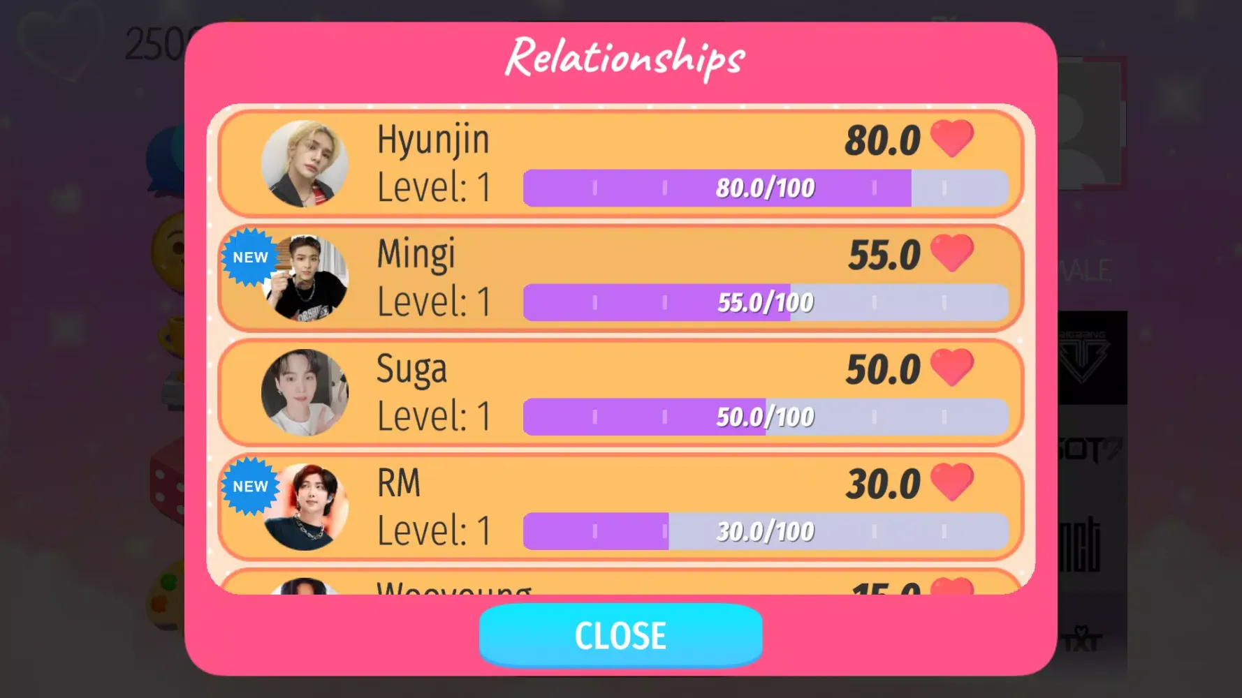 K-Pop Dating Game স্ক্রিনশট
