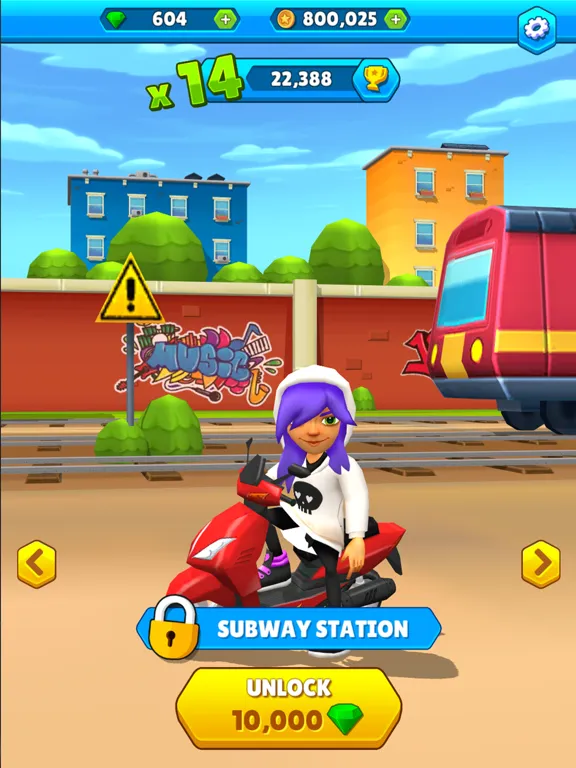 Subway Scooters 2 : New Races iPad स्क्रीनशॉट