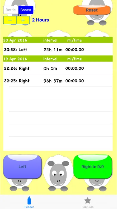 Baby Feeder - Bottle feed and breast feeding Screenshots