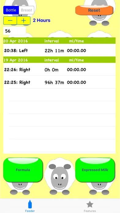 Baby Feeder - Bottle feed and breast feeding Screenshots