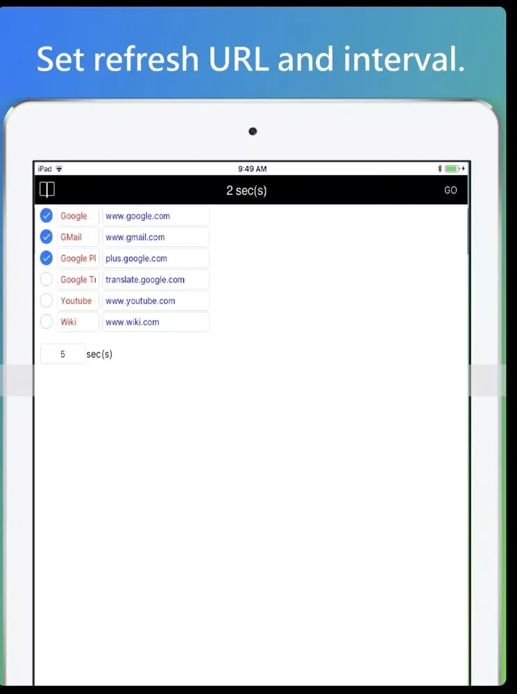 Screenshot di Auto Refresh Web Pages