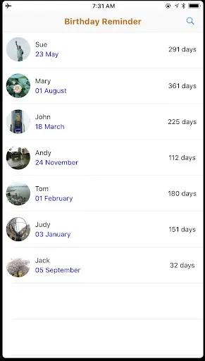 Birthday Countdown Reminder स्क्रीनशॉट