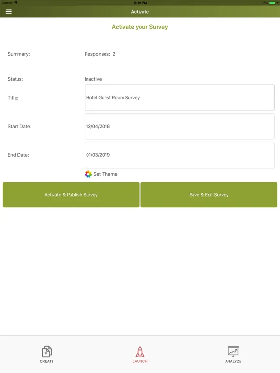 Survey Maker by SurveyCrest iPad  Screenshots