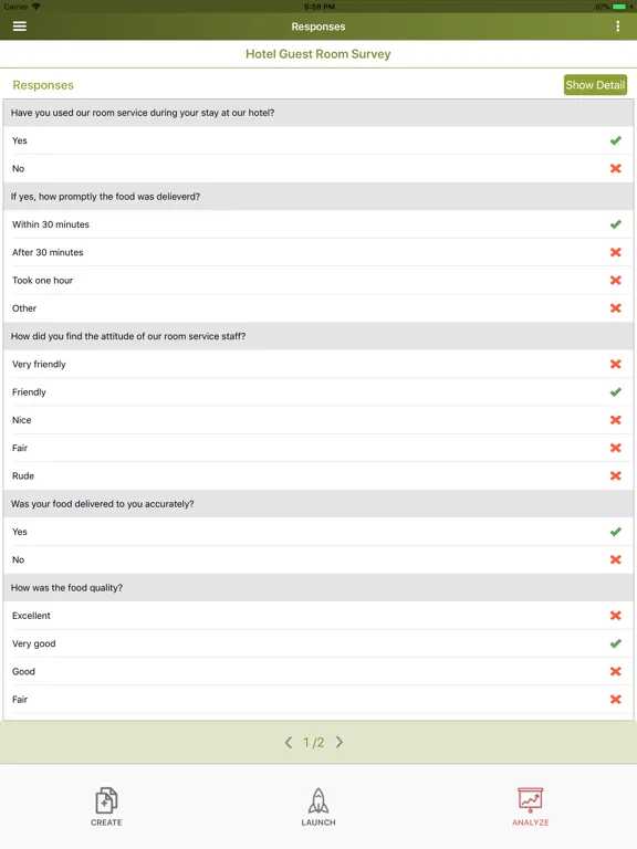 Survey Maker by SurveyCrest iPad  Screenshots