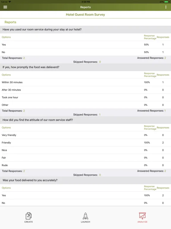 Survey Maker by SurveyCrest iPad  Screenshots