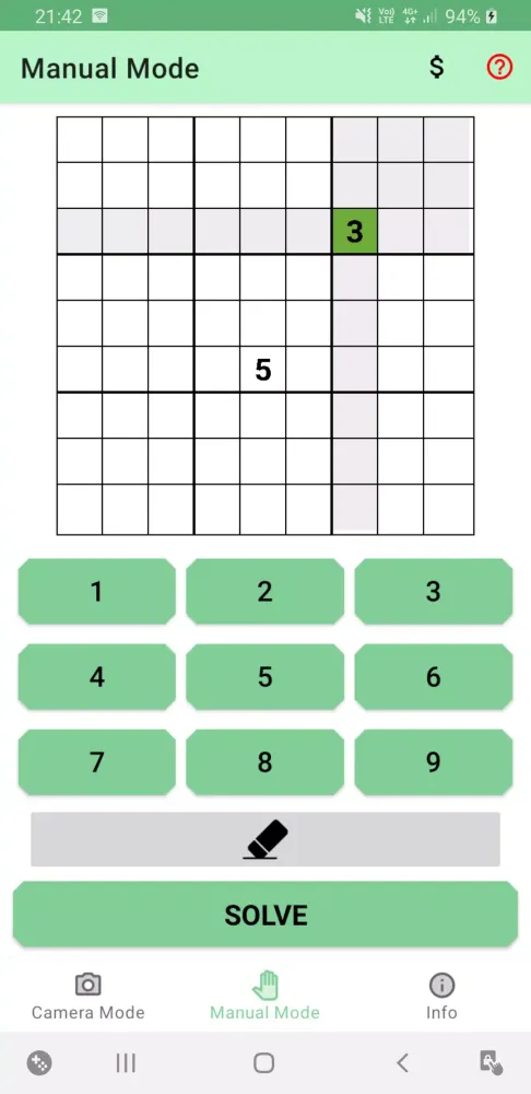 Sudoku Solver (Camera) Screenshots