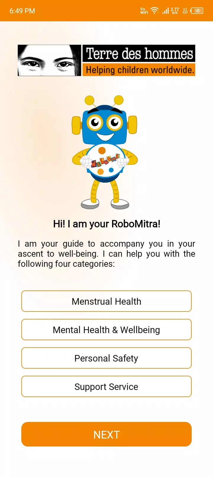 Robo Mitra Screenshots