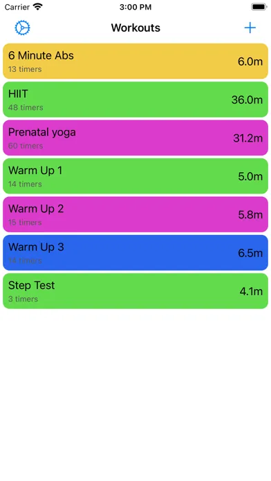 Workout Timers Screenshots