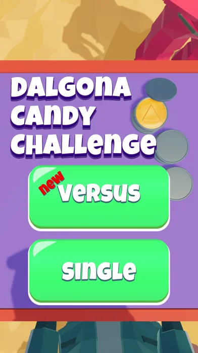 Capturas de tela do Dalgona Candy Challenge