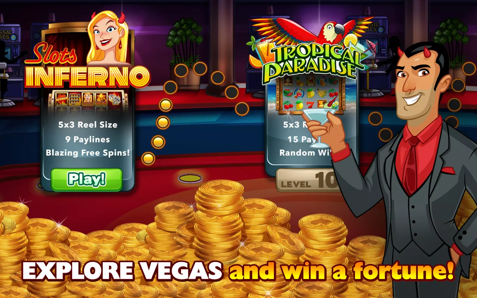 Capturas de pantalla de Slots Jackpot Inferno Casino