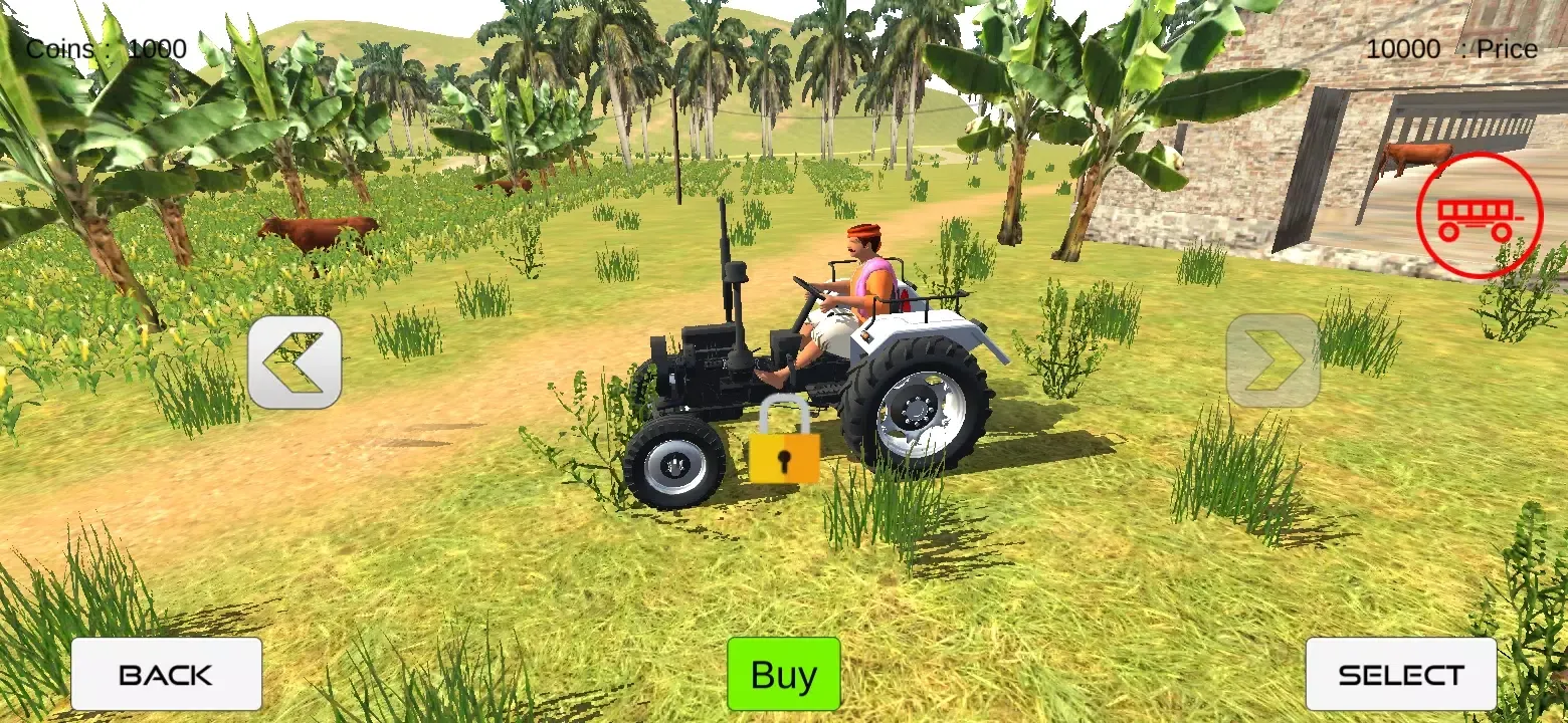 Capturas de tela do Indian Tractor Driving 3D