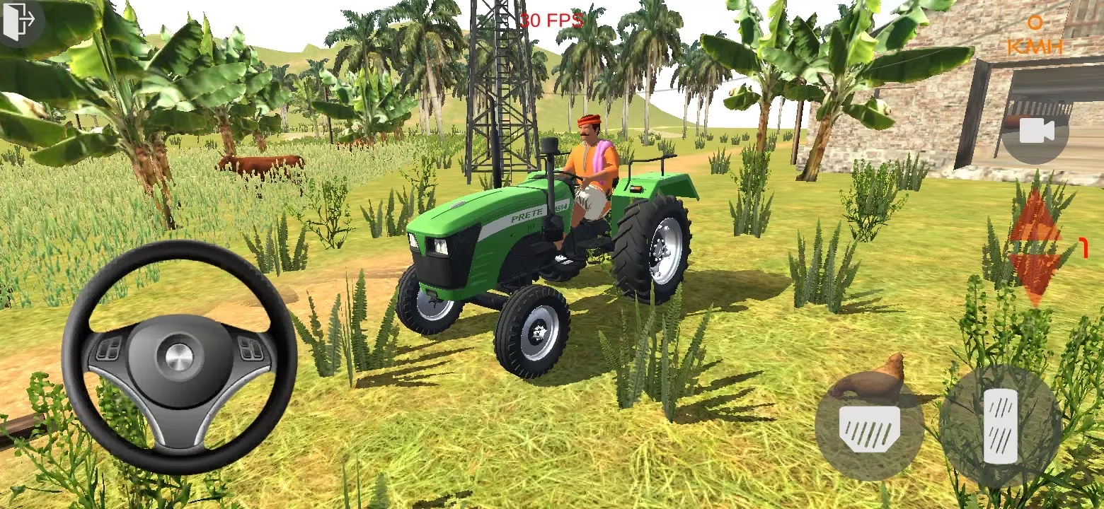 Capturas de tela do Indian Tractor Driving 3D