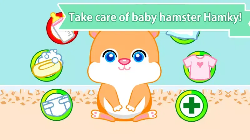 Capturas de tela do Baby Care : Hamky (hamster)