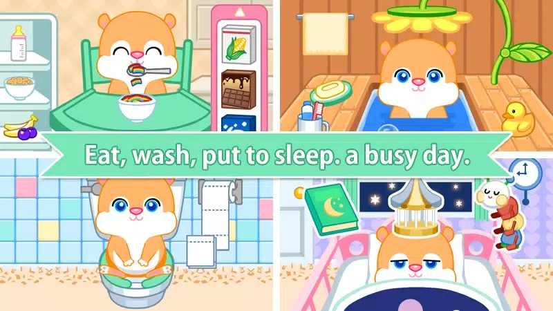 Capturas de tela do Baby Care : Hamky (hamster)