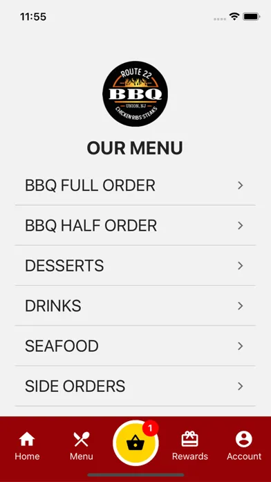 Tangkapan layar Route 22 BBQ