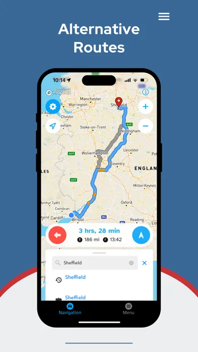 RouteLed Navigation Screenshots