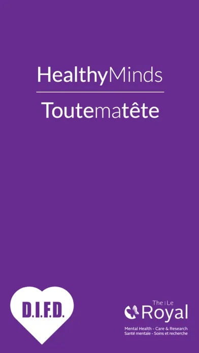 Zrzuty ekranu HealthyMinds