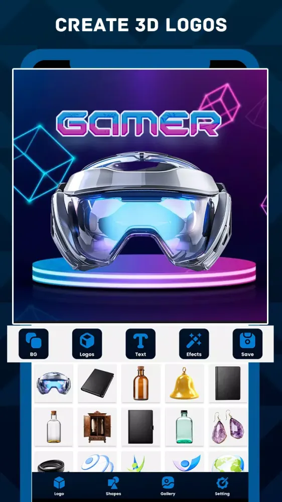 3D Logo Maker - Graphic Design Screenshots