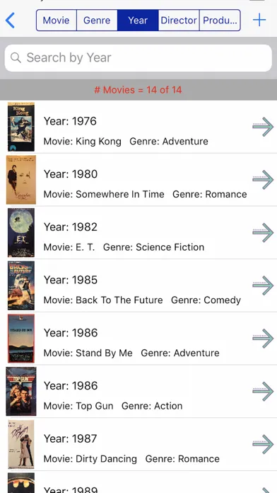 Zrzuty ekranu Movie Collector