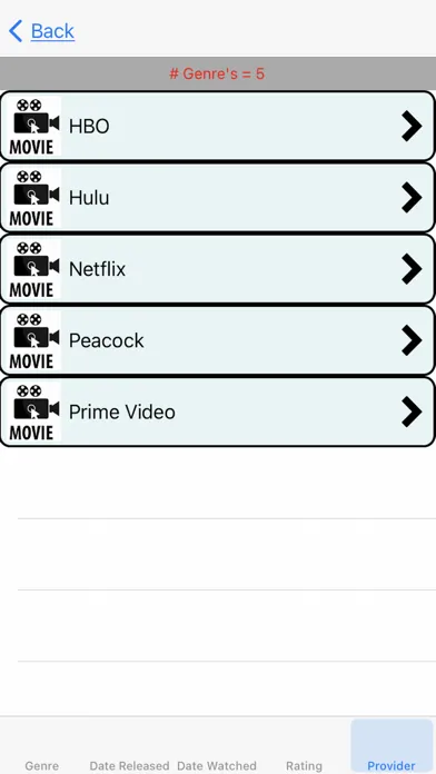 Movies I Have Watched سکرین شاٹس