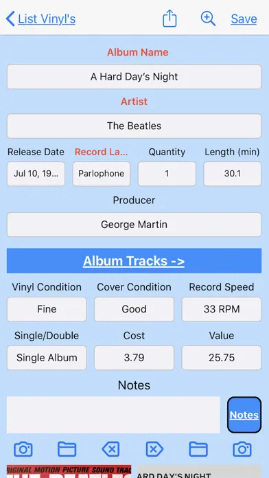 My Vinyl Record Collection スクリーンショット