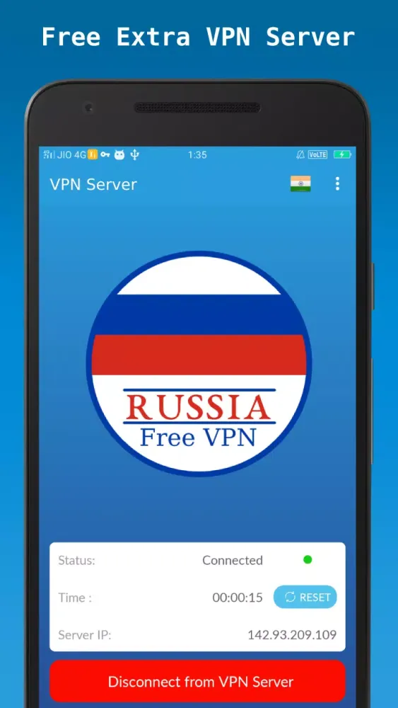 Capturas de tela do VPN Russia