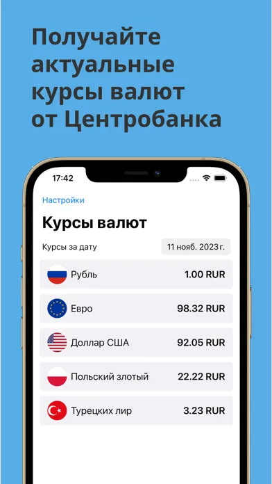 Курсы валют ЦБ سکرین شاٹس