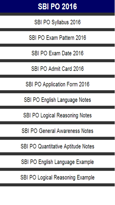 Screenshot di SBI PO EXAM 2016 - 17