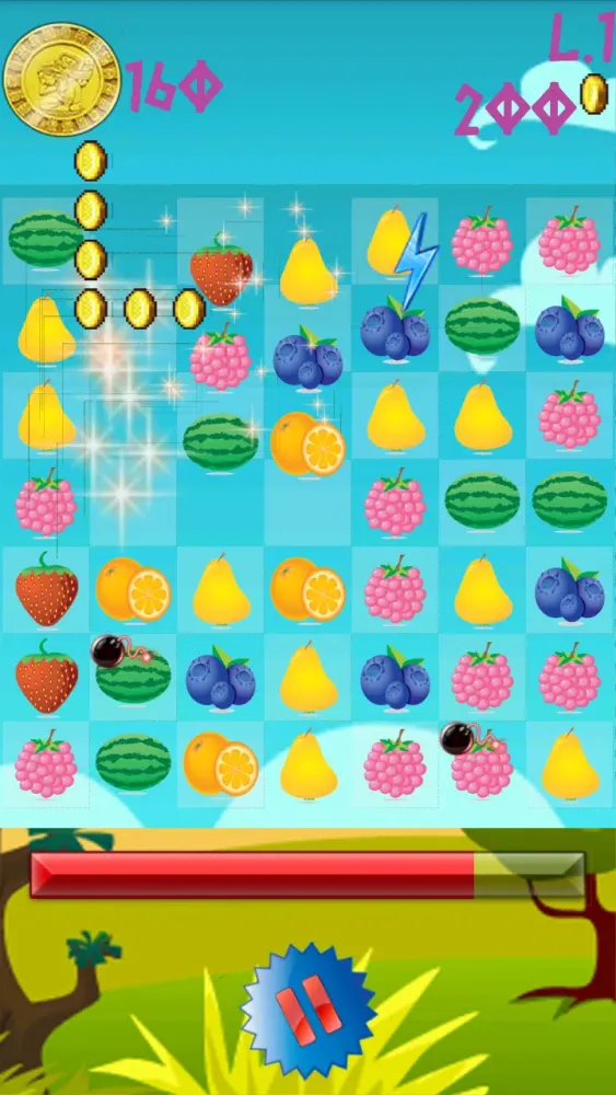 Capturas de pantalla de candy fruit