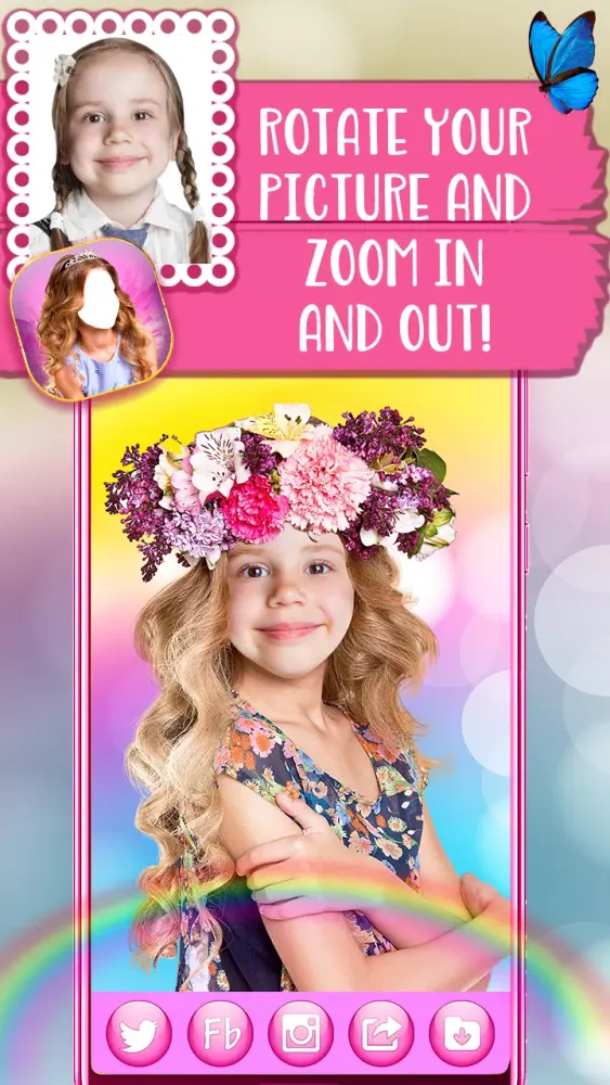 Cute Hairstyles for Girls – Hair Changer App Screenshots