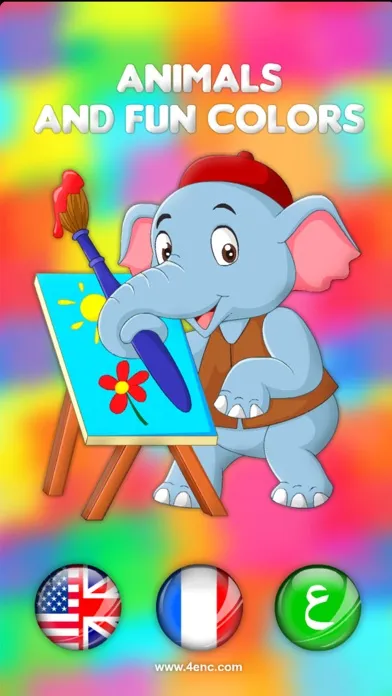 Animals and fun colors スクリーンショット