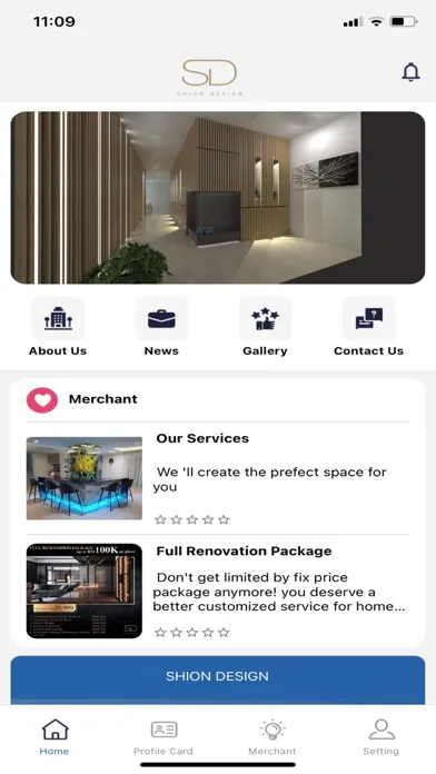 Ảnh chụp màn hình của SHION Design