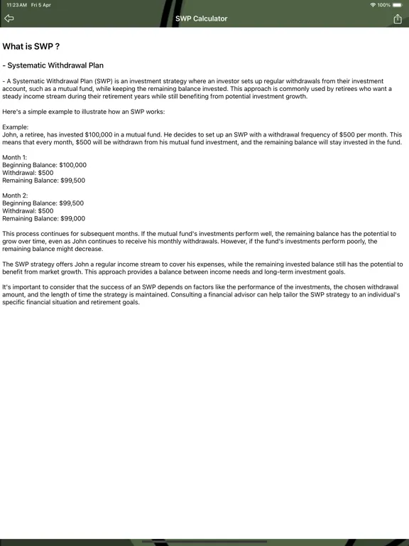 Investment Tracker - SIP iPad Screenshots